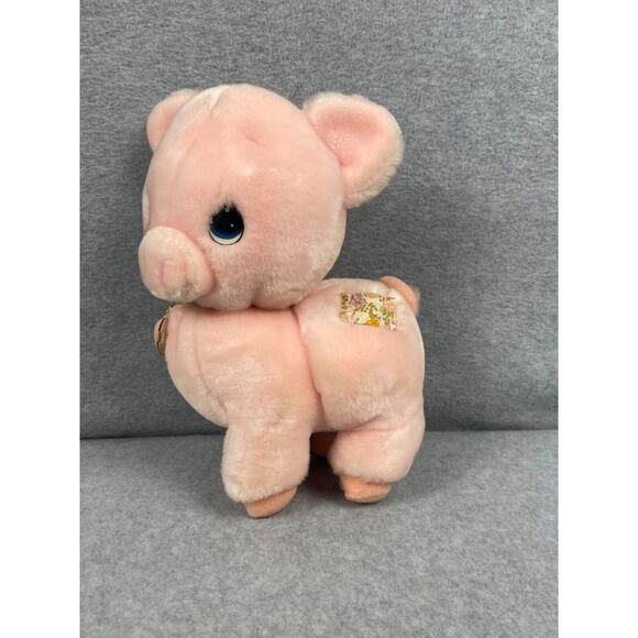Vintage‎ Applause Tubby Pig Precious Moments Plush Stuffed Animal 12" Pink 1986 - Picture 1 of 5